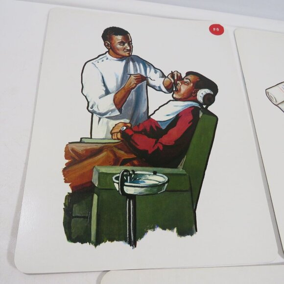 Peabody Vintage People Dentist 1960s Artwork Toothbrush, Toothpaste (3) cards - Picture 4 of 5